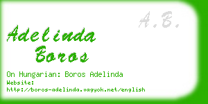 adelinda boros business card